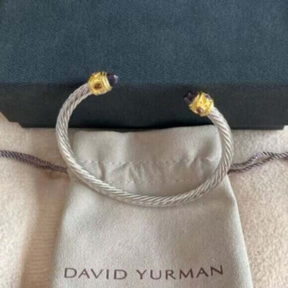 David Yurman Cable Classics Amethyst-encrusted bracelet 5mm - Picture 2 of 6